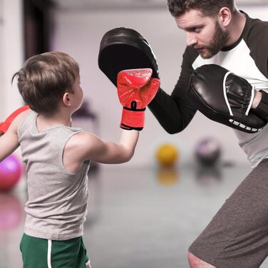 Дитячі боксерські рукавички для тренувань та спарингу, 6 oz, червоні