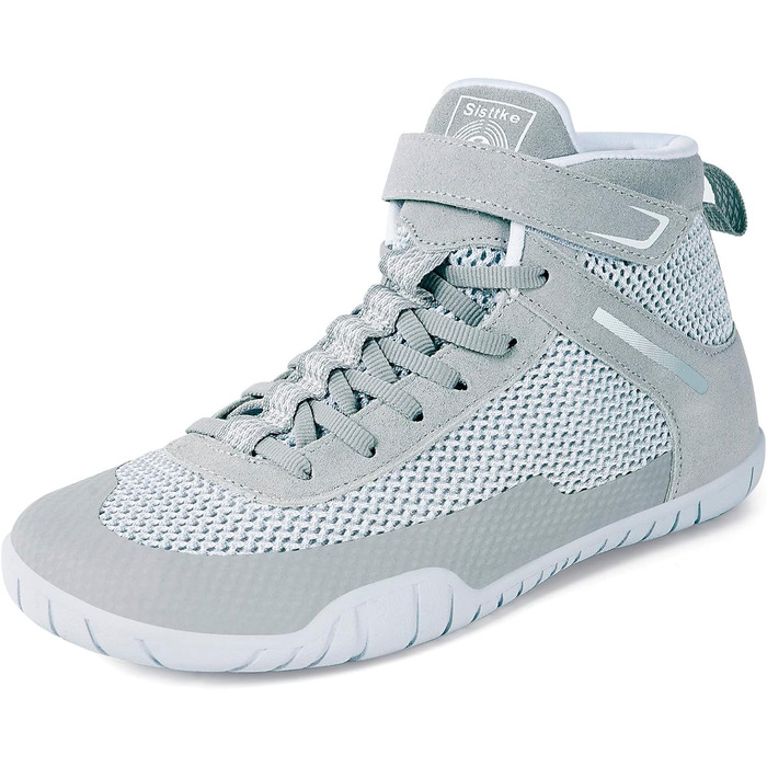 Жіночі борцівські черевики для боксу з плоскою підошвою, розмір 38.5 EU, світло-сірий колір