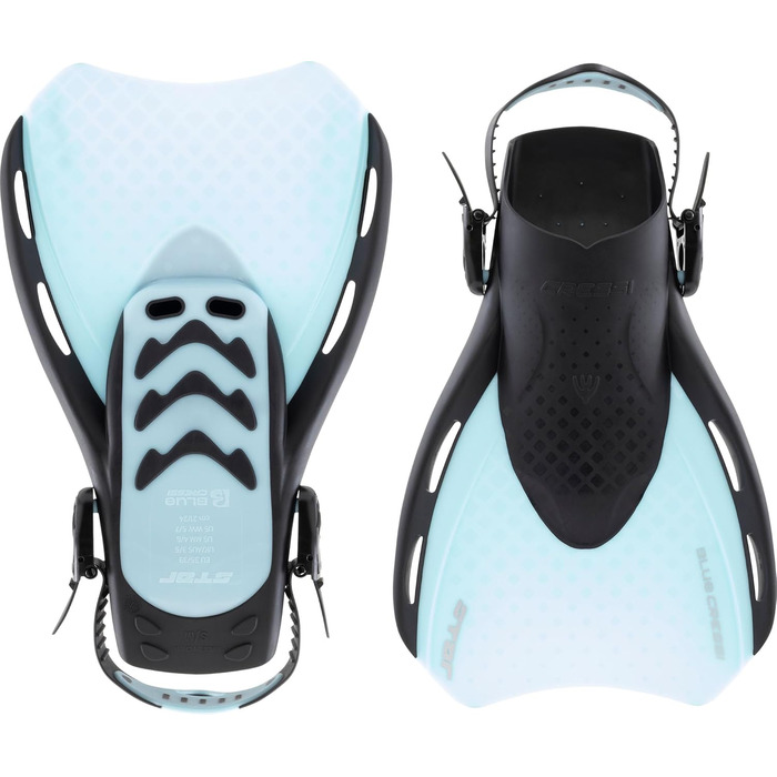 Ласти CRESSI Star Fins L/XL (44-48) чорно-блакитні - для снорклінгу та плавання