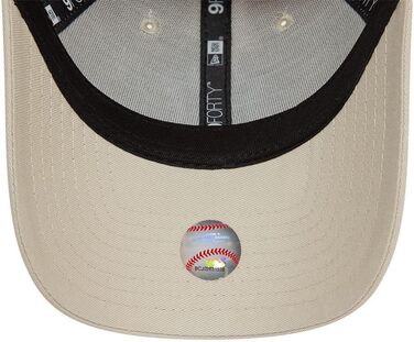 Кепка New Era New York Yankees MLB League Essential 9Forty, бежево-біла, універсальний розмір
