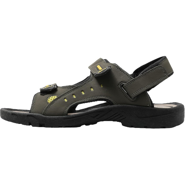 Чоловічі сандалі JOMIX для активного відпочинку на липучках: пляж, гори, подорожі (44 EU, зелені)