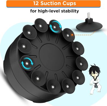 Боксерський мішок RDX Junior Standbox, рукавички для тренувань, MMA, кікбоксинг, бокс, 4 фути (блакитний)