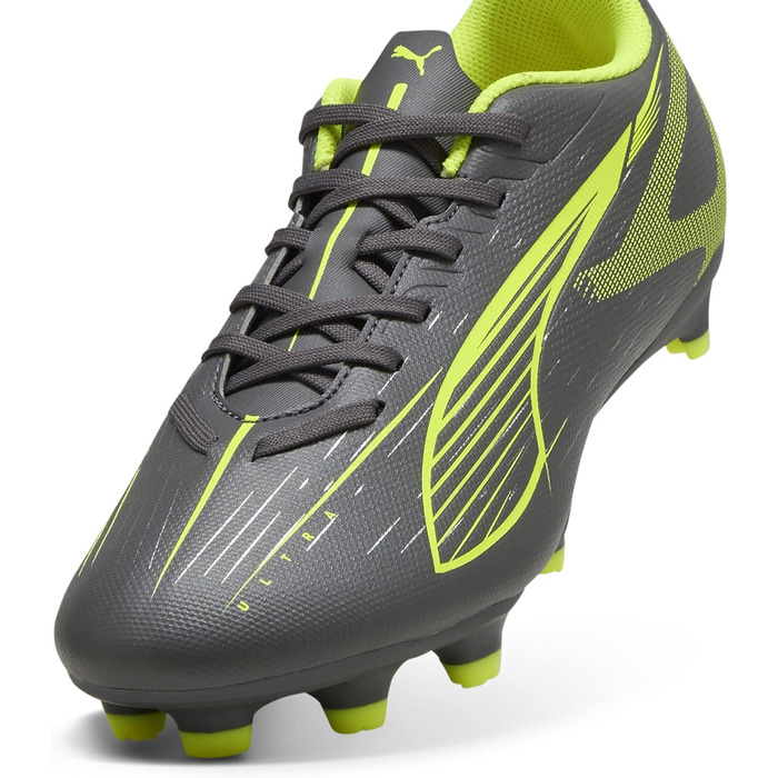 Жіночі футбольні бутси PUMA Ultra 5 Play FG/AG, 36 EU, Matte Aged Silver Yellow Alert Puma Aged Silver