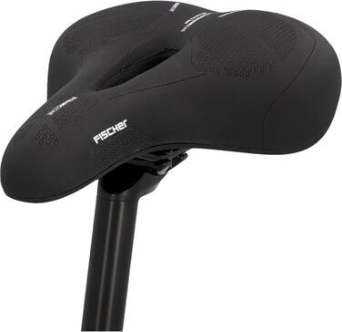 Сідло FISCHER Memory Foam з м'якою вставкою з піни | Зняття тиску | Для міста, трекінгу та MTB