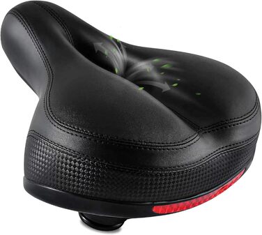 Комфортне велосипедне сидіння IPOW для жінок та чоловіків: м'який, з пам'яті ефекту, амортизований, універсальний, чорний