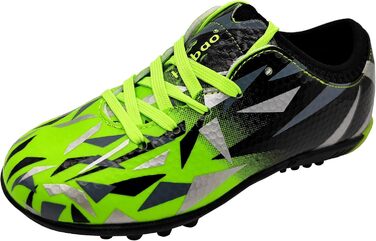 Дитячі футбольні бутси Kinder для штучного покриття, фірми Ground, шнурівка, для тренувань та занять спортом на відкритому повітрі, розмір 30-40, 31 EU, зелені