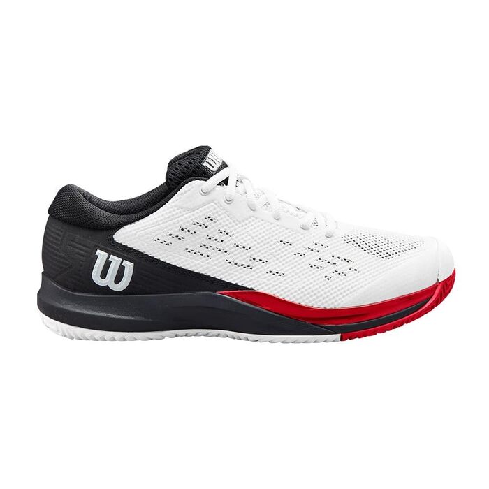 Тенісні кросівки Wilson Rush Pro Ace чоловічі білі/чорні/червоні, розмір 47 1/3 EU