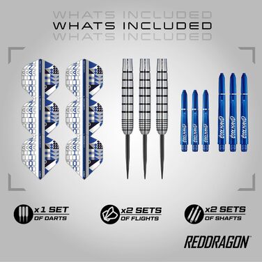 Дарти RED DRAGON Game On Professional Player Series Stahlspitze (Сталеві наконечники) - Комплект для гри з дротиками Coolhand