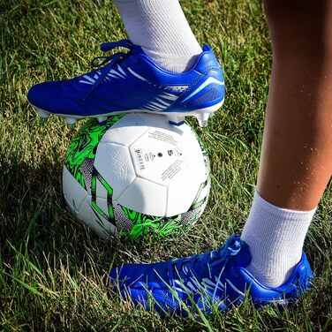 Футболні бутси Valencia SG для чоловіків, чорно-сині, розмір 45 EU, для м'яких/мокрих поверхонь