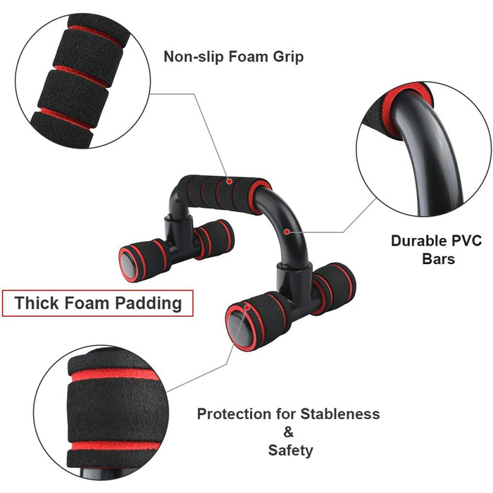 Флінтронік Підставки для віджимань, дошка для віджимань, складані, портативні, багатофункціональні, для тренувань всього тіла