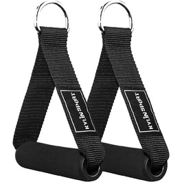 Набір для фітнесу KYLIN SPORT: тренажерні гумки, ручки, фітнес-петля, карабін, силіконовий хват (чорний)