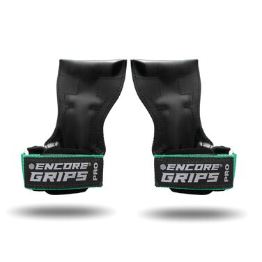 Лямки для силових тренувань та бодібілдингу Zughilfen Grip Pads з підтримкою зап'ясть та швидкою фіксацією, колір Mint, розмір L