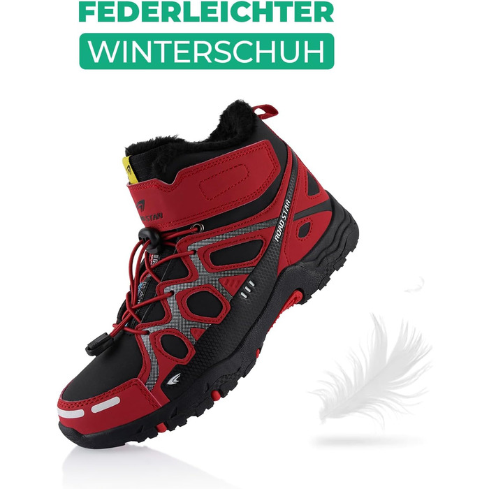 Черевики для піших прогулянок для жінок та чоловіків, зимові, теплі, з підкладкою, сірі та білі (45 EU, червоні та чорні)