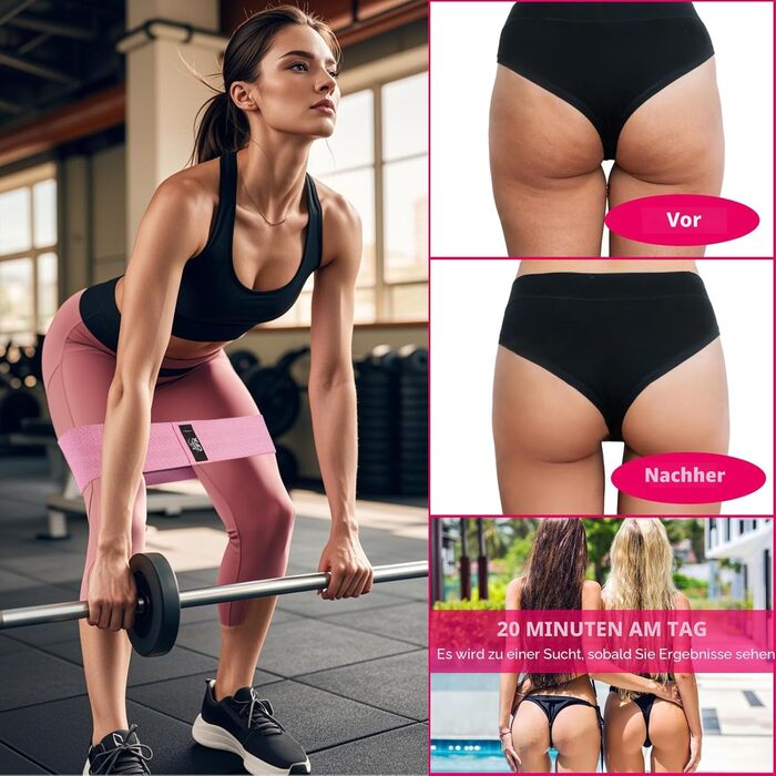 Гумові еластичні стрічки для фітнесу CFX Resistance Hip Bands (3 рівні опору) - для йоги, силових тренувань, підтримки та розігріву