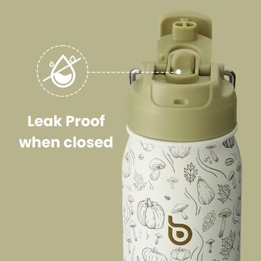 Термос пляшка bottlebottle з нержавіючої сталі 709 мл зі зручною ручкою, трубочкою та відділенням для пігулок, ізольована спортивна пляшка для школи та активного відпочинку (гарбузовий колір)