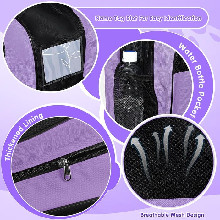 Чохол для роликових ковзанів жіночий/чоловічий. Сумка для роликів, ковзанів, хокею. Lila (фіолетовий)