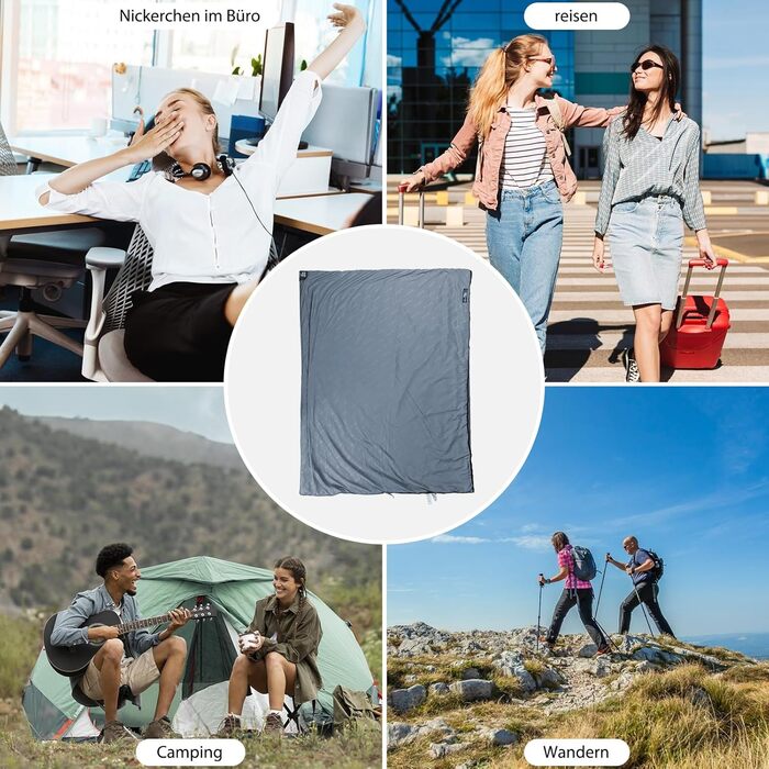 Спальний мішок Naturehike LW180 - темно-синій, 7°C, для дорослих та підлітків, легкий, для кемпінгу та трекінгу