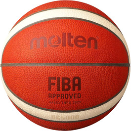 Баскетбольний м’яч Molten BG5000, натуральна шкіра, FIBA, розмір 6/7
