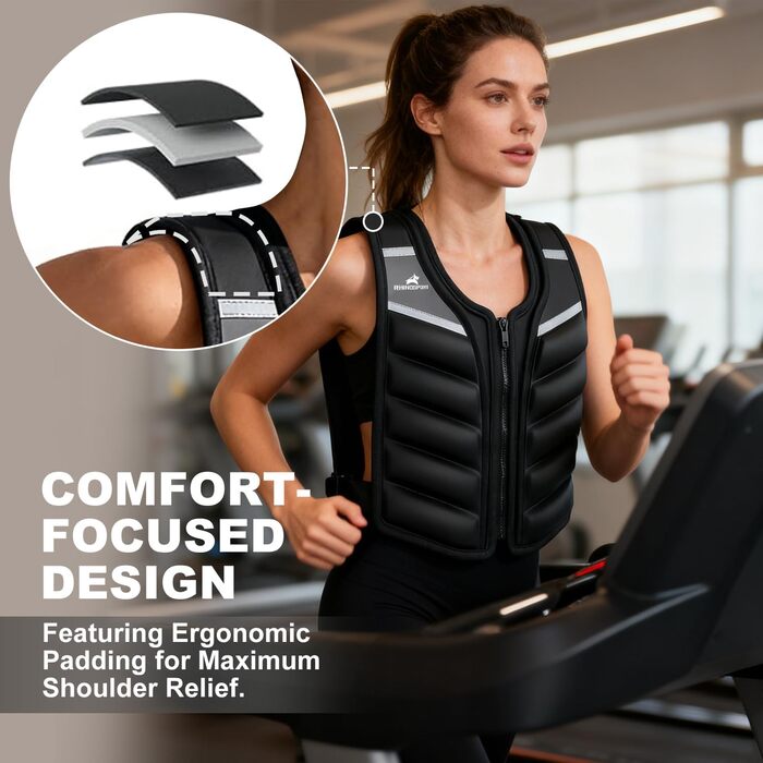 Вага для тренувань (важистість) 4.5/6.8/9.1 кг - жіноча/чоловіча, преміум якість, з світловідбиваючими смугами та кишенею на руку для силових тренувань, схуднення, тренувань вдома/в залі