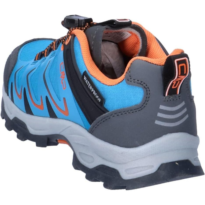 Дитячі водонепроникні черевики CMP Byne Low WP для прогулянок, антрацит, кислотно-зелений (30 EU, синій Reef)