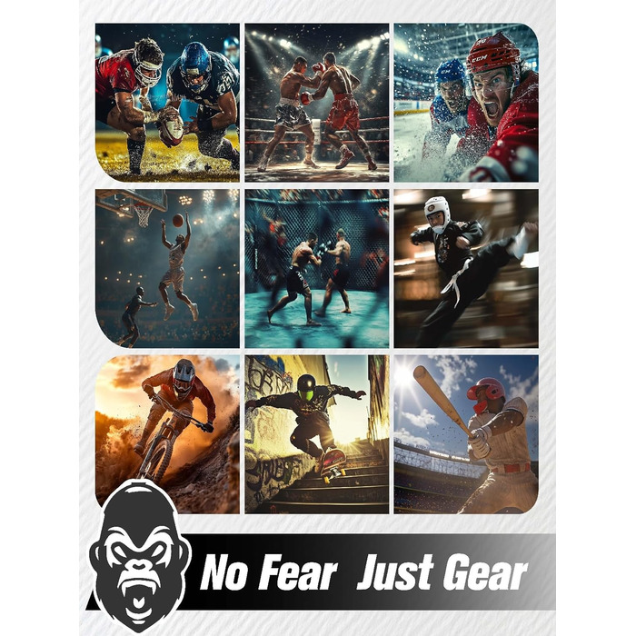 Захисна капа Beast Gear - для боксу, MMA, регбі, кікбоксингу, джудо, карате, хокею та бойових мистецтв. Зручна коробка для зберігання. Захищає зуби, ясна та щелепу. Білий.