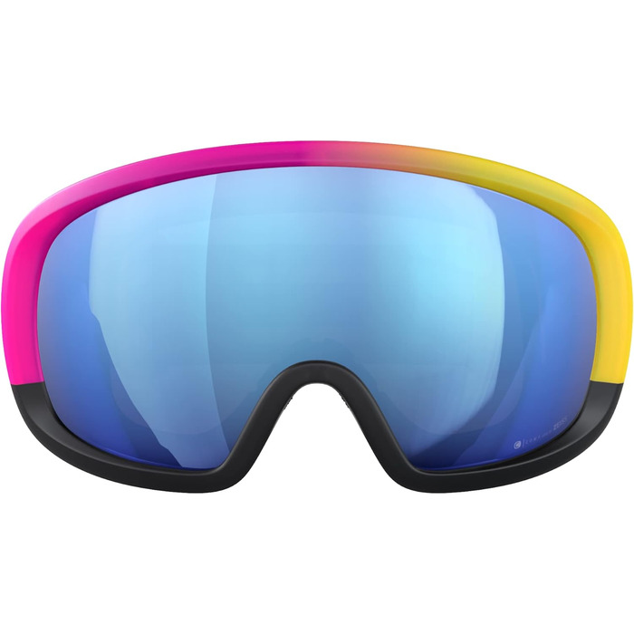 Гірськолижна маска POC Fovea Mid Clarity Comp Speedy Gradient/Чорна/Синя лінза — преміум окуляри для лиж та сноуборду з високою чіткістю огляду, для інтенсивних змагань