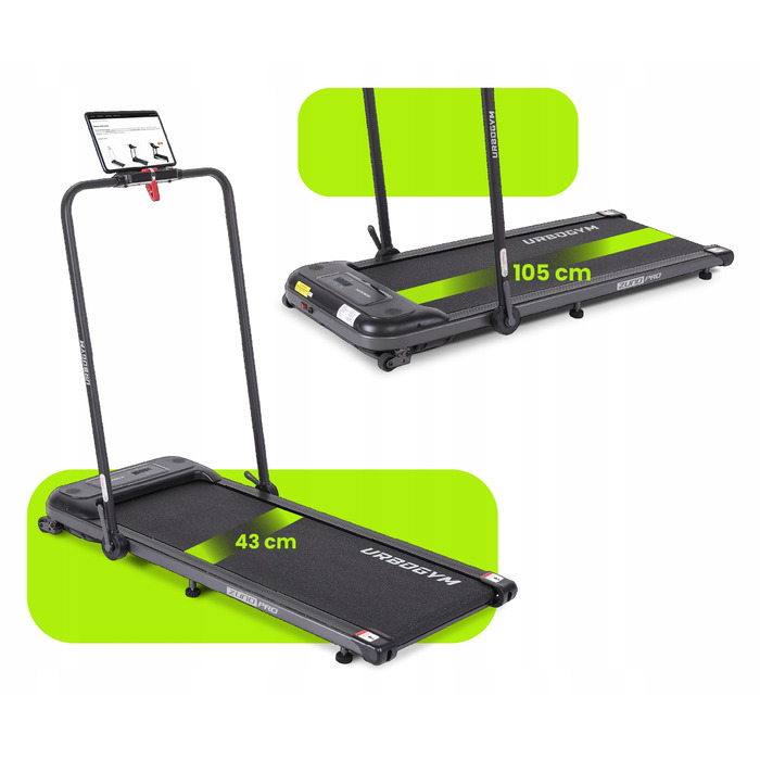 Електрична бігова доріжка Urbogym ZUNO PRO, до 120 кг