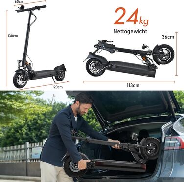 Електросамокат JOYOR Y-Серія 48В 18/26Аг, запас ходу 55-100 км, механічне гальмо, подвійна амортизація, складаний, 10-дюймові колеса