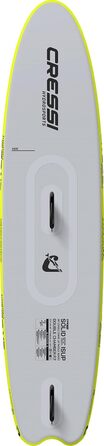 Надувна SUP-дошка Cressi Isup 12'2'' комплект для дорослих, сіро-флуоресцентна, швидке накачування, повний набір аксесуарів
