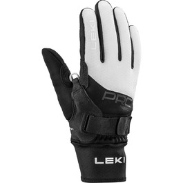 Жіночі лижні рукавички LEKI PRC ThermoPlus Shark 7.5 чорні-білі