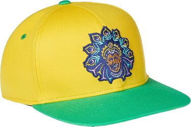 Кепка-снэпбек Cadency unisex з прямим козирком, регульована бейсболка Rio, жовта