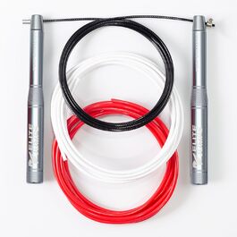 Стрибкове канат Elite Jumps для спортивних тренувань – високопродуктивне швидкісне канат для фітнесу – легкий та довговічний (срібний)