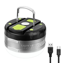 LED кемпінговий ліхтар, перезаряджуваний пошуковий прожектор, портативний та зручний, з гачком, 3 режими яскравості, регульований, аварійне освітлення для відключень електроенергії, походів, кемпінгу, надзвичайних ситуацій