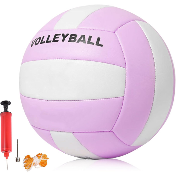 М'яч для волейболу WANDGU Beachvolleyball: М'який дотик, водонепроникний, офіційний розмір 5, 64 см, 1 шт.