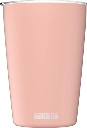 Термочашка SIGG Neso Pure Ceram 0,3 л, керамічне покриття, рожевий, з Tritan-кришкою, легка, BPA-free, нержавіюча сталь, для кави, підходить для миття в посудомийній машині