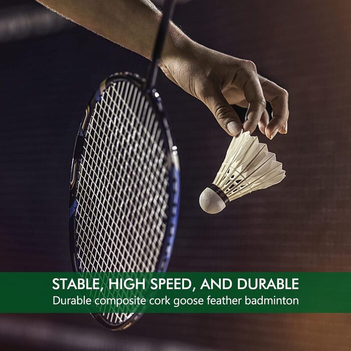 Волани для бадмінтону Yonex (12 шт) - професійні, для тренувань та вулиці, висока стабільність