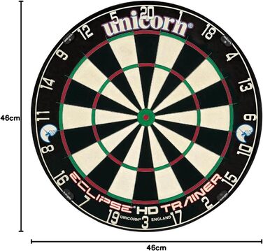 Дартборд Unicorn Eclipse HD Trainer з щетини для тренувань