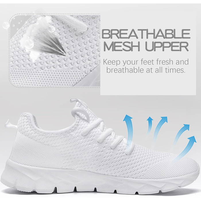 Кросівки для бігу чоловічі ZGPWZWL, легкі літні, розмір 49 EU, білі