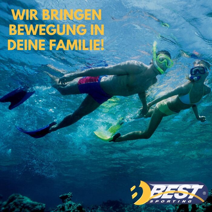 Ласти для плавання та дайвінгу Best Sporting Manta, UV-захист, для дорослих і дітей, розмір 40/41, з сітчастою сумкою