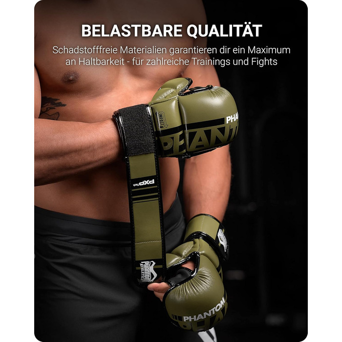 Боксерські рукавички Phantom Apex | Професійні рукавички для спарингу, бою, боксу, фріфайту (Apex - Army, L-XL)