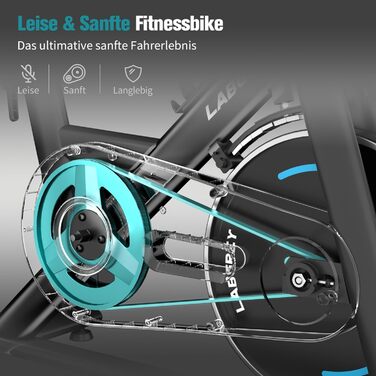 Стаціонарний велотренажер з магнітним опором, підтримкою додатків, тихим індоор-велосипедом для дому, LCD-дисплеєм, тримачем для планшету та зручним сидінням