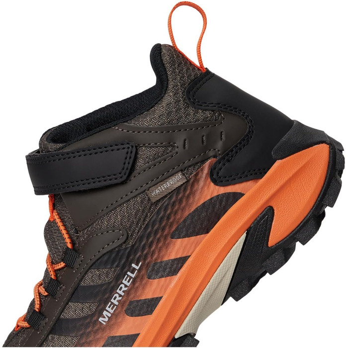 Черевики Merrell Moab Speed 2 Mid Waterproof з альтернативною застібкою (33 EU, Gunsmoke Orange)