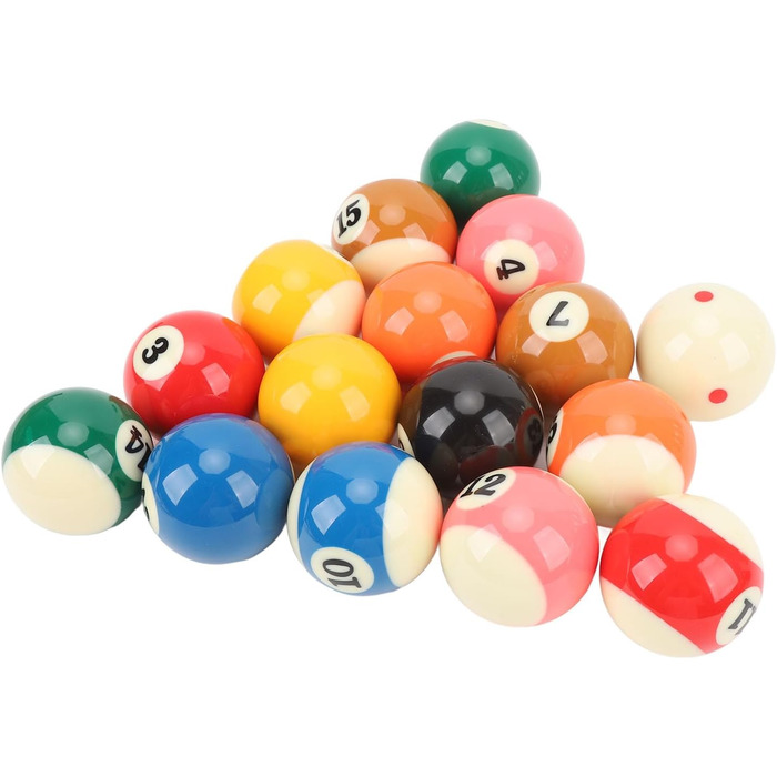 Набір куль для більярду, 16 штук. Кулі для більярду діаметром 5,72 см (2,25 дюйми) для американського більярду. Аксесуар для більярдного столу.