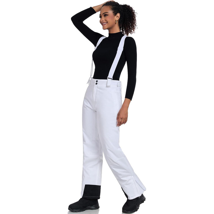 Жіночий гірськолижний костюм HOTIAN 2 в 1: куртка та штани. Водонепроникний, вітронепроникний, теплий. Ідеально для катання на лижах та сноуборді. Колір: BU+BK (синій+чорний)