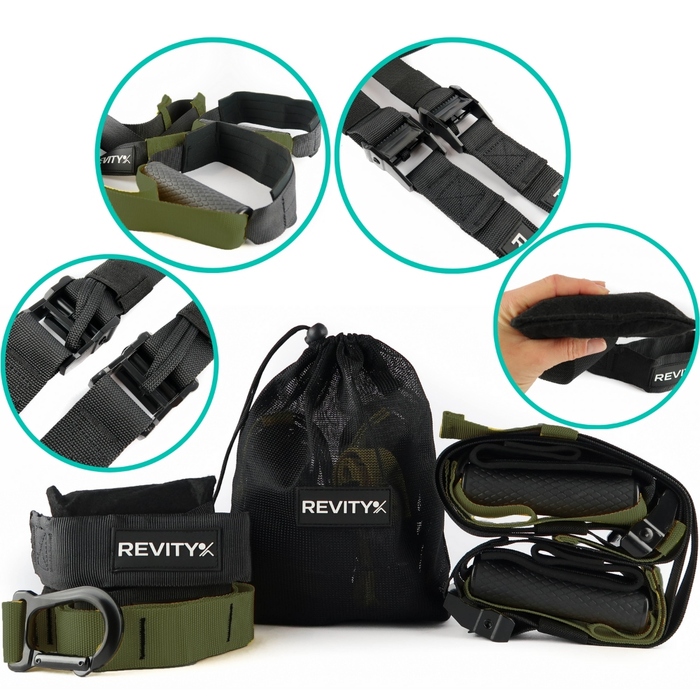 Тренувальна стрічка Revity Gravity Trainer 280 см, 1-160 кг, багатоколірна