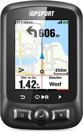 Велокомп'ютер iGPSPORT iGS620 з GPS, датчиками швидкості, каденсу та пульсу, з картами та навігацією, бездротовий
