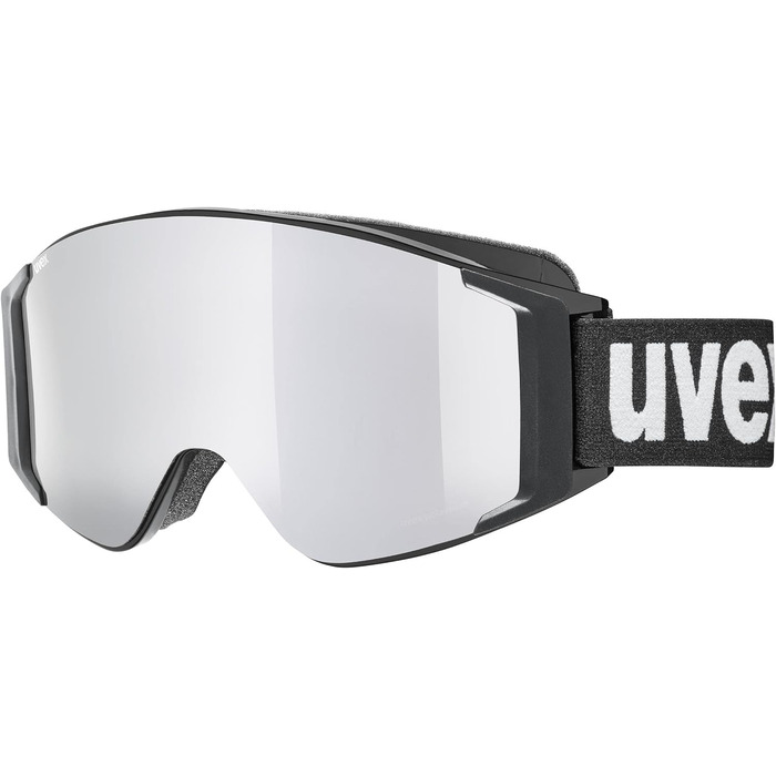 Лижна маска Uvex G.gl 3000 Top, унісекс, чорна/сріблясто-коричнева, універсальний розмір