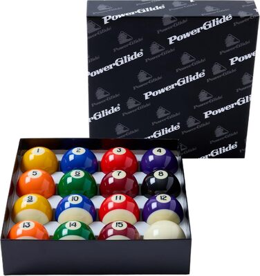 POWERGLIDE Набір для більярду в басейні POWERGLIDE, чоловічий, Poolball 1'7/8 (47.6mm)