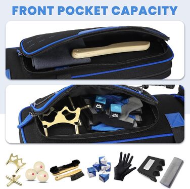 Чохол для більярдних київ BOSSTIN, 5x5, м'який, 2 синій: 3 X 4