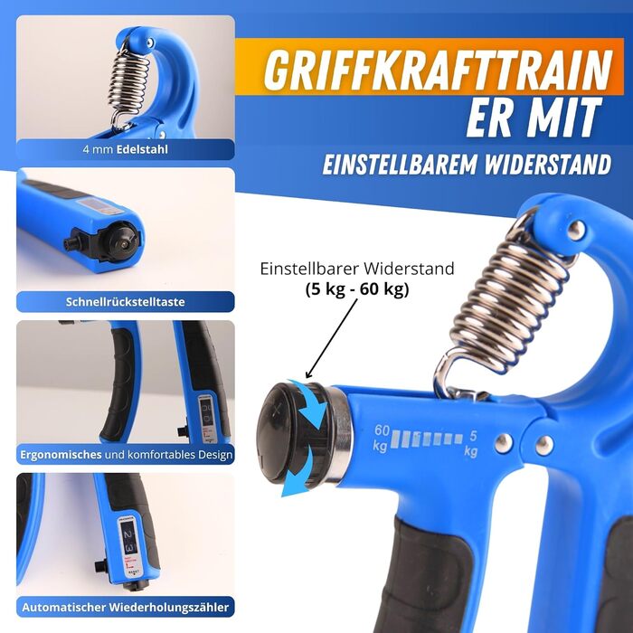 POWER HANDS Супер-кіт для тренування сили хвата - тренажер руки, пальців, передпліччя